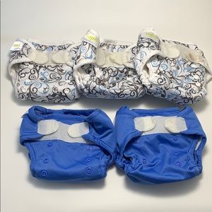 Blueberry Capri Newborn cloth diapers